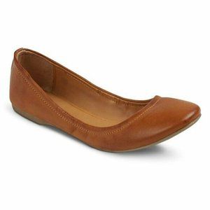 Mossimo 9.5 Ballet Flats Brown Ona Scrunch Womens